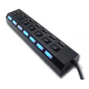 HUB USB 7P INTCO / GLOBAL 2.0 C/LLAVE