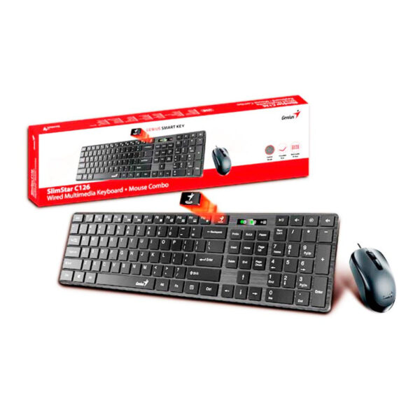 TECLADO + MOUSE GENIUS C-126 SLIMSTAR