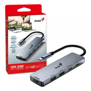 HUB USB GENIUS UH-500 USBX2 HDMI, USB-C
