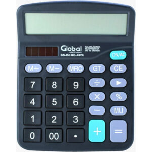 CALCULADORA GLOBAL PLASTICO 12 DIG