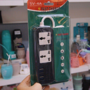 ZAPATILLA 2 ENTRADAS MUNDIAL + 4 USB S204