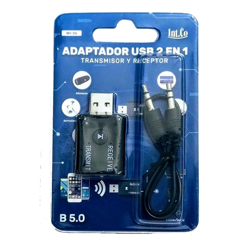 ADAPTADOR BLUETOOTH EMISOR - RECEPTOR USB