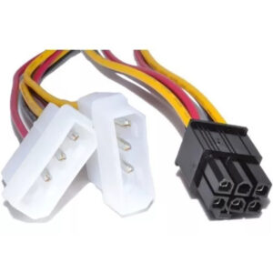 ADAPTADOR 2 MOLEX A 6 PINES P/PLACA VIDEO