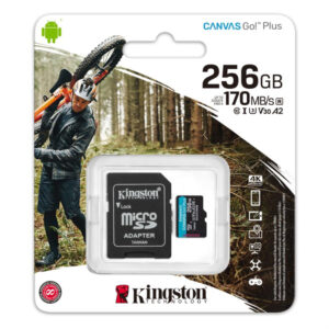 MEMORY CARD SD 256G V-30 KINGSTON CANVAS GO P