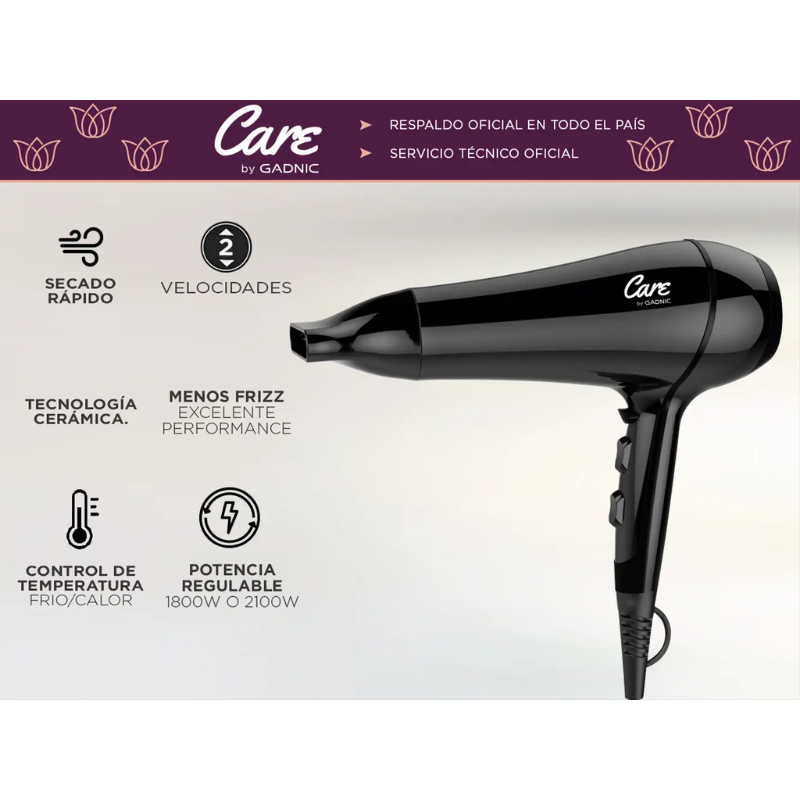 SECADOR CABELLO GADNIC PROFESIONAL CERAMICO