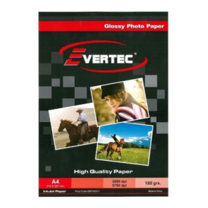 PAPEL PHOTO GLOSSY 180G X 20 VERTEC