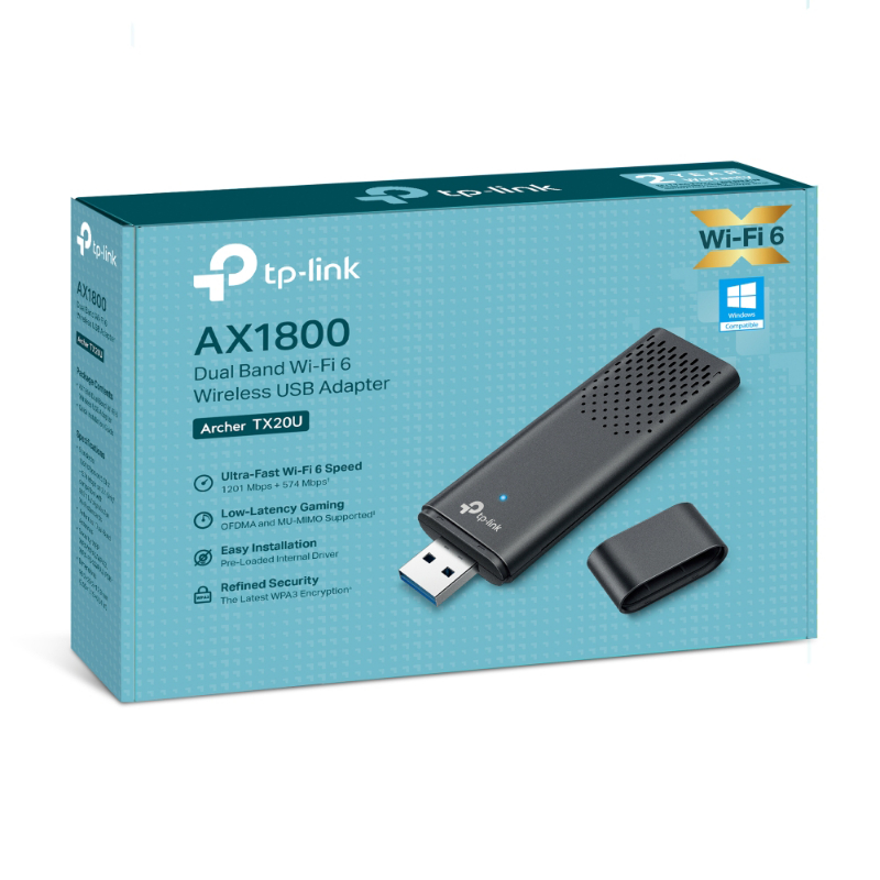 CONVERSOR USB WIR. TP-LINK TX-20U AX1800
