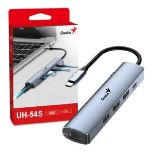 HUB USB GENIUS UH-545 USB-C RJ-45