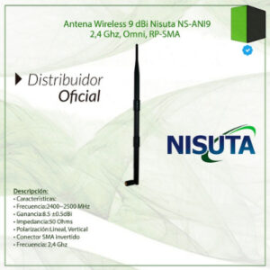 ANTENA OMNIDIRECCIONAL 9 DBI NISUTA