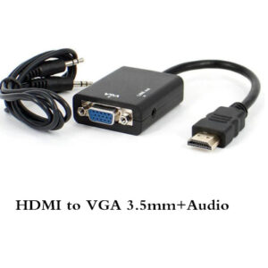 ADAPTADOR HDMI VGA + AUDIO PLUG 3.5 M-H