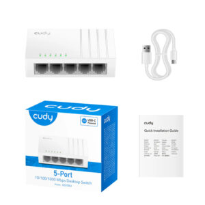 HUB SWITCH  5 P CUDY GIGABIT