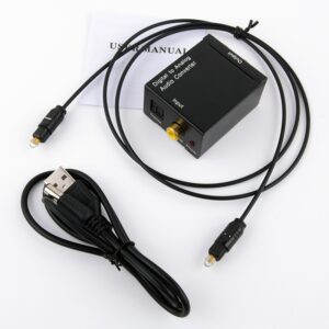 ADAPTADOR AUDIO DIGITAL OPTICA EN RCA + 3.5