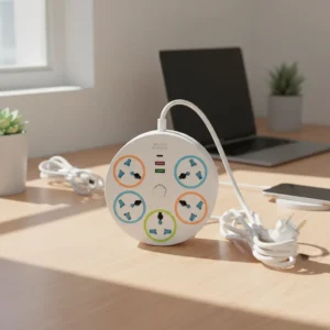 ZAPATILLA 5 ENCHUFES + 2 USB