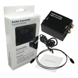 ADAPTADOR AUDIO DIGITAL OPTICA EN RCA + 3.5